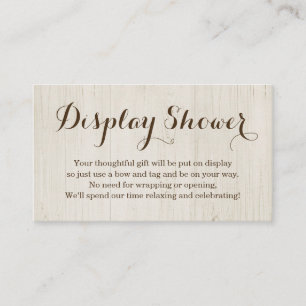 Mostrar inserción de ducha para la invitación - Rú