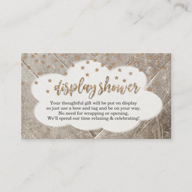 Mostrar inserción de ducha para la invitación - Rú (Anverso)