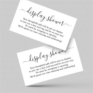 Mostrar inserción de ducha para la invitación - si