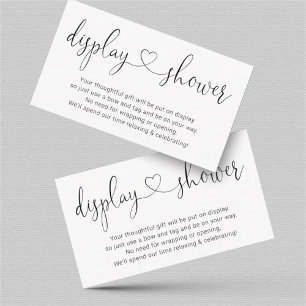 Mostrar inserción de ducha para la invitación - si