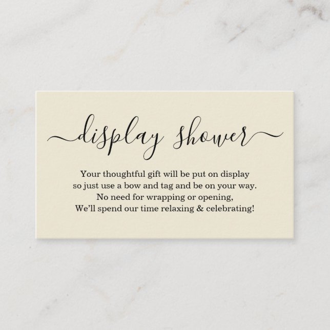 Mostrar inserción de ducha para la invitación - si (Anverso)