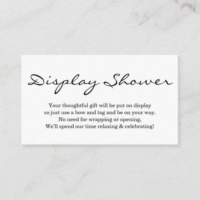 Mostrar inserción de ducha para la invitación - si (Anverso)