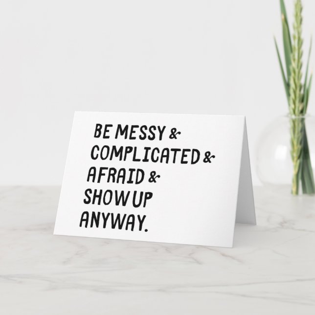 Mostrar la tarjeta de felicitación de cualquier ma (Anverso)