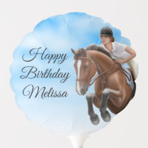 Mostrar Salto en Globo de Cumpleaños Ecuestre