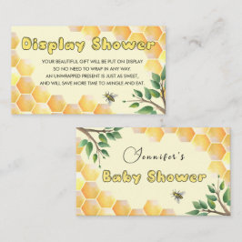 Mostrar tarjeta de inserción de Baby Shower