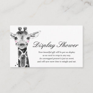 Mostrar tarjeta de inserción de Baby Shower