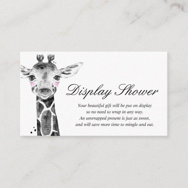 Mostrar tarjeta de inserción de Baby Shower (Anverso)