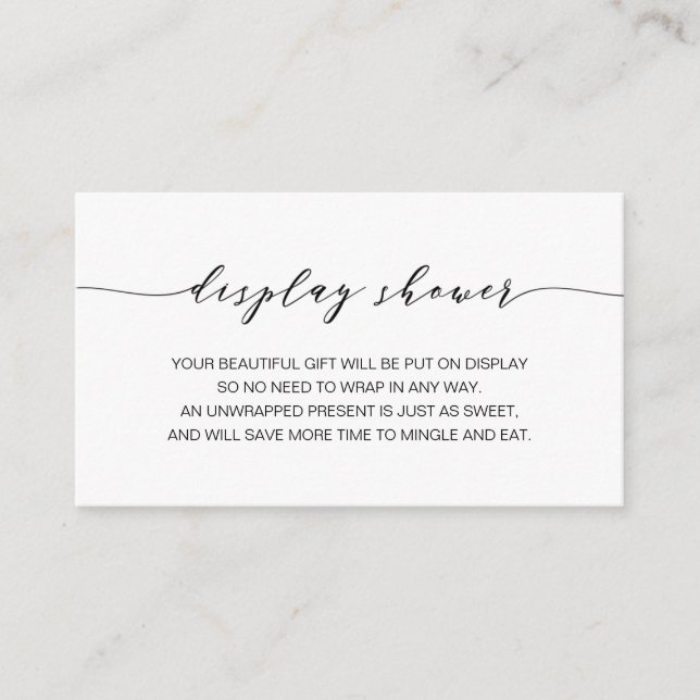 Mostrar tarjeta de inserción de bebé (Anverso)