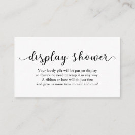 Mostrar tarjeta de inserción de ducha para Baby Sh