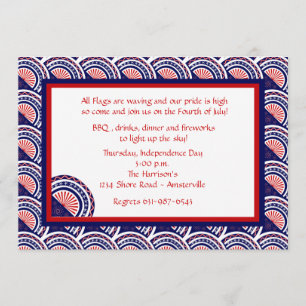 Mostrar tu invitación patriótica de colores
