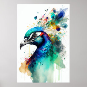 Mostrar tus colores - Impresión de Poster de pavo