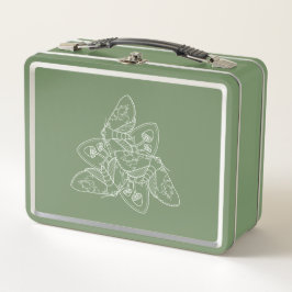 Moth and Mushroom Metalizado Lunchbox