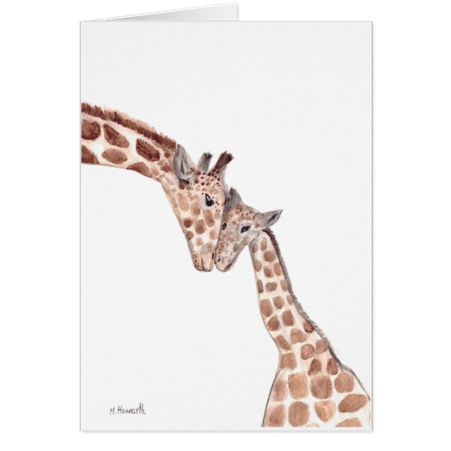 Mother giraffe with baby (Frente)