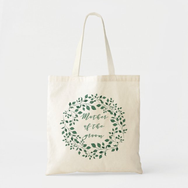 Mother of the Groom | Bolsa De Toque De Hojas Verd (Frente)