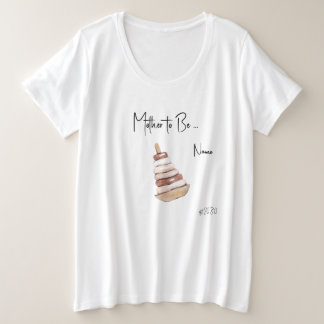 Mother-to-Be Boho Baby Shower Plus Size T-Shirt