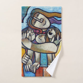 Mothers Hug - Contemporary Cubist Artistic Hand To