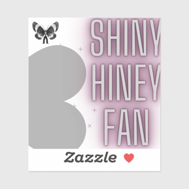 Mothman Shiny Hiney Fan Pegatina (Hoja)