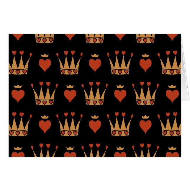 Motif Corazones y Crowns (Anverso (Horizontal))