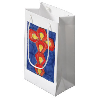 Motif cruzado Pequeña bolsa de regalo brillante