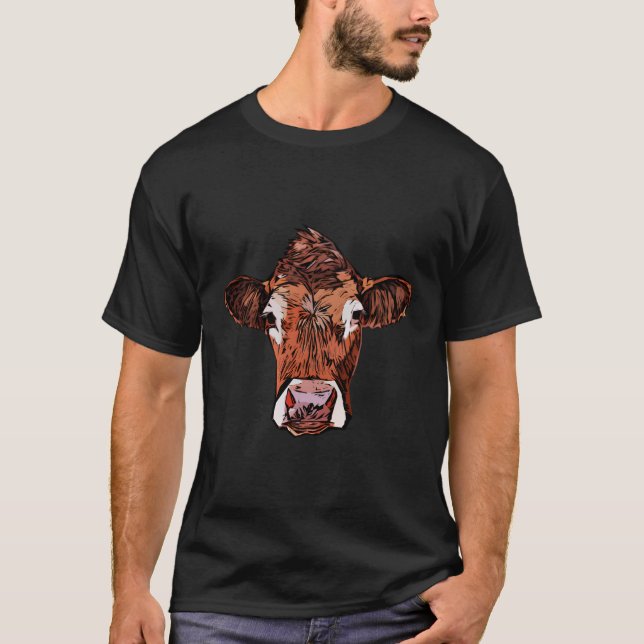 Motif De Impresión De Animales Ganaderos De Jersey (Anverso)
