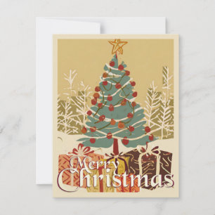 Motif de Navidad, con regalos bajo el árbol de Nav
