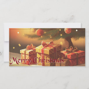 Motif de Navidad, con regalos bajo el árbol de Nav