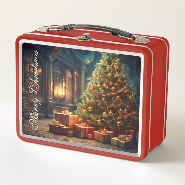 Motif de Navidad con regalos bajo el árbol de Navi (Anverso)