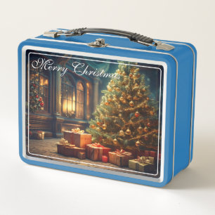 Motif de Navidad con regalos bajo el árbol de Navi