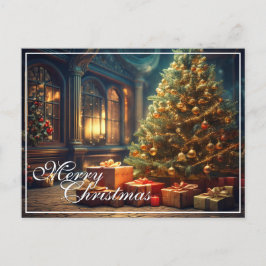 Motif de Navidad con regalos bajo el árbol de Navi