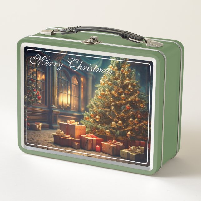 Motif de Navidad con regalos bajo el árbol de Navi (Anverso)