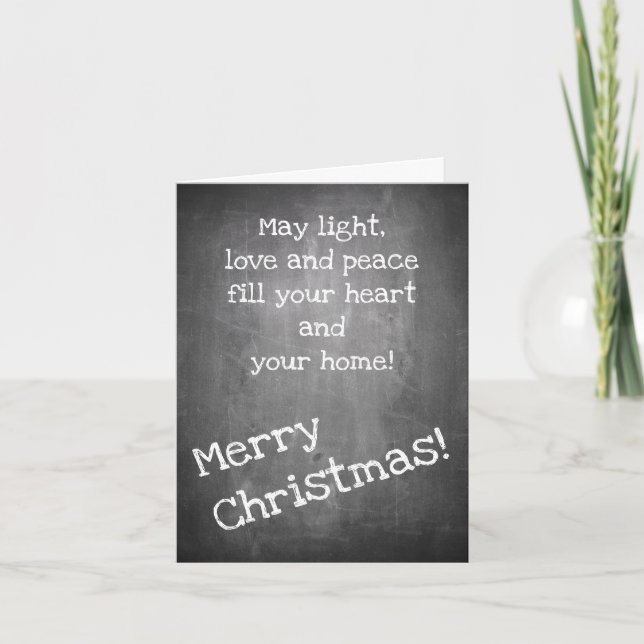 Motif de navidad en forma de pizarra - Tarjeta XMA (Anverso)