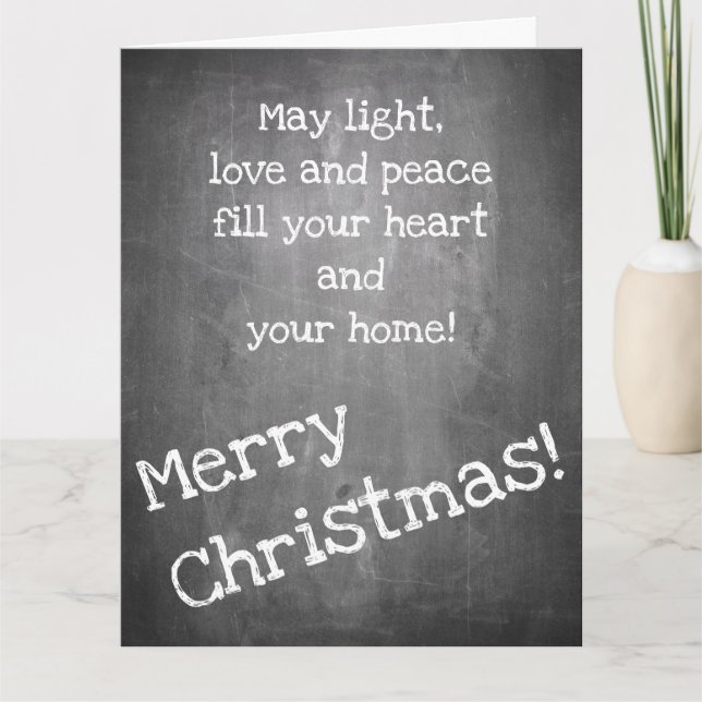 Motif de navidad en forma de pizarra - Tarjeta XMA (Anverso)