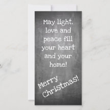 Motif de navidad en forma de pizarra - XMAS