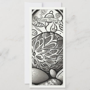 Motif de Pascua b/w personalizado con huevos de Pa