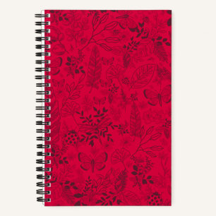 Motifs rojo - Cuaderno personalizado/Personalized