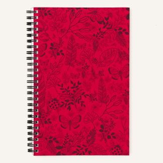 Motifs rojo - Cuaderno personalizado/Personalized 