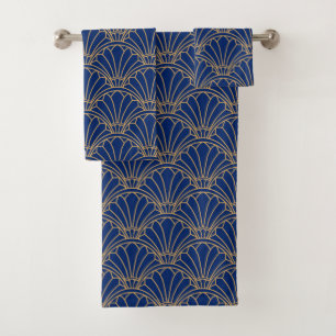 Motismo de la flor de abeja y el oro Art Deco