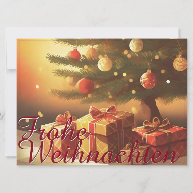 Motiv, mit Geschenken unterm Weihnachtsbaum 37016 (Anverso)
