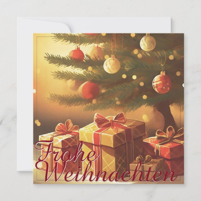 Motiv, mit Geschenken unterm Weihnachtsbaum 37016 (Anverso)