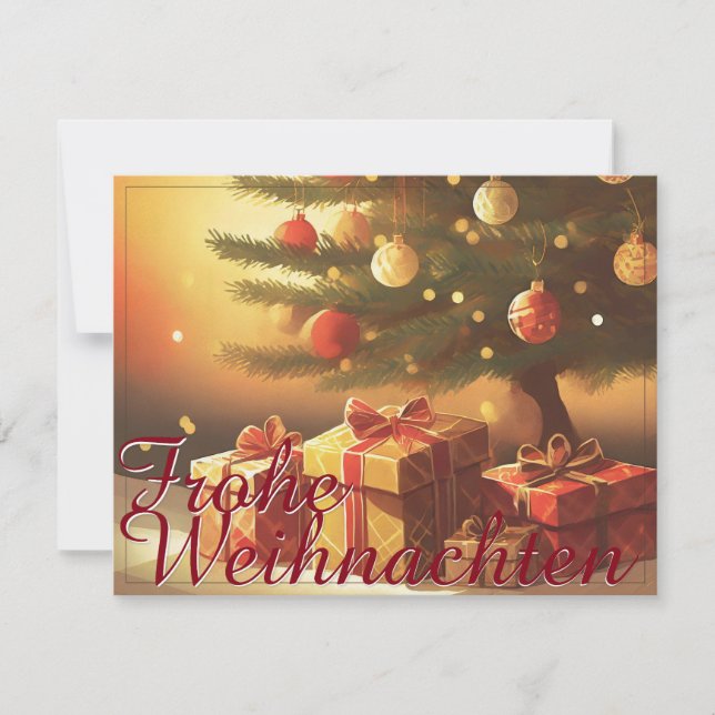 Motiv, mit Geschenken unterm Weihnachtsbaum 37016 (Anverso)