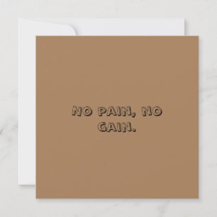 Motivación de gimnasio Texto personalizado y marró