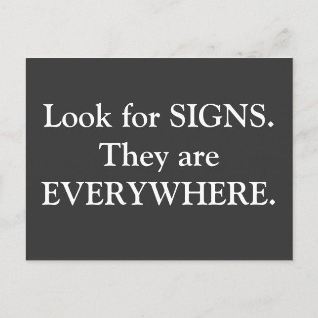 Motivación de la postal - los Rótulos están por (Anverso)