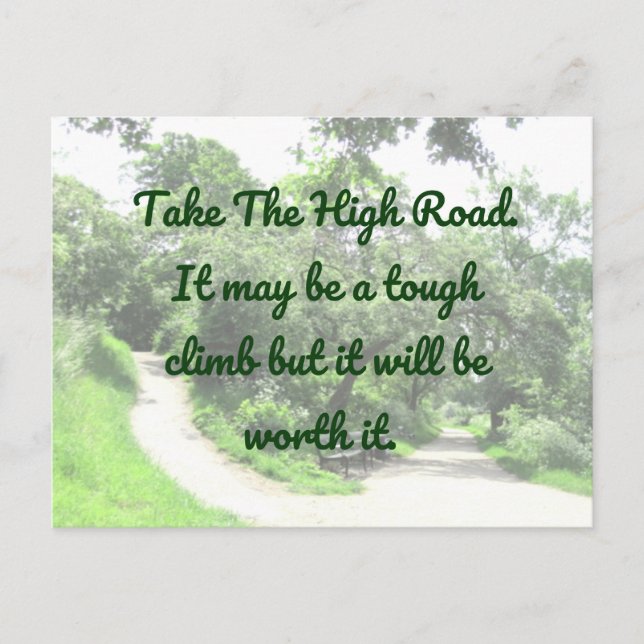 Motivación de postal de carretera alta (Anverso)