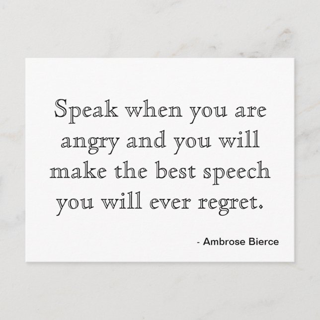 Motivación de postales - Ira (Anverso)