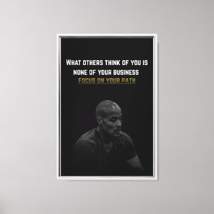 Motivación del arte de la pared de lienzo - Enfoca