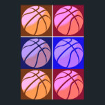 Motivación del Básquetbol de arte pop<br><div class="desc">Me Encanta Este Juego. Deportes populares - Obras de arte motivadoras de baloncesto</div>