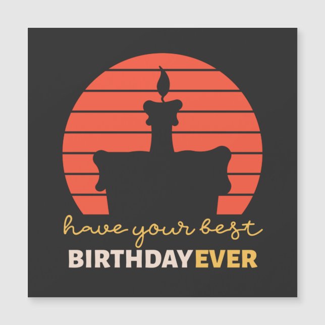 Motivación Feliz cumpleaños con torta (Anverso)