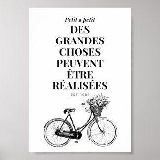 Motivación francesa vintage cita arte