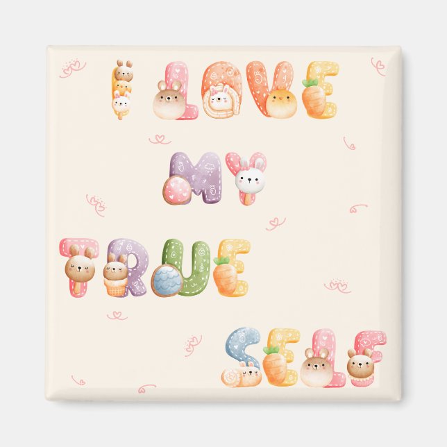 Motivación positiva y limitada | Imán cuadrado (Frente)