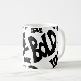 Motivación única de tazas blancas y negras "Sé aud